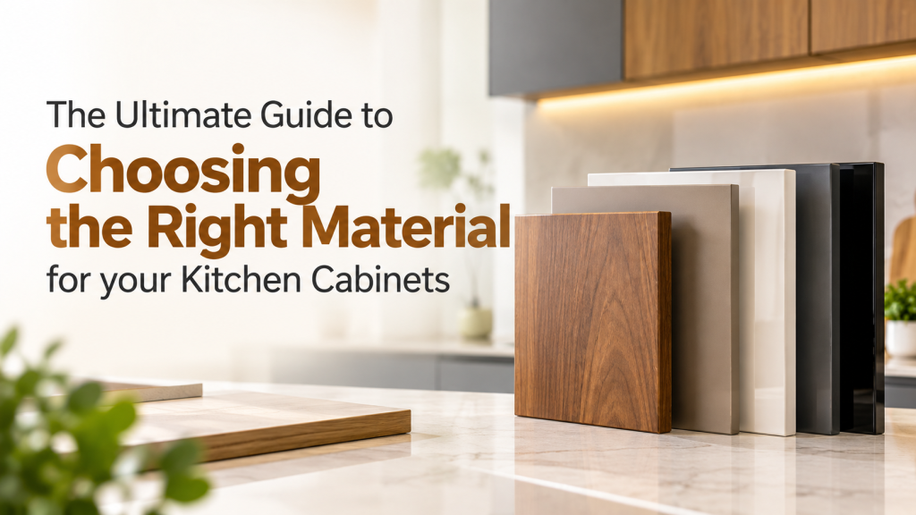 Material for kitchen cabinets