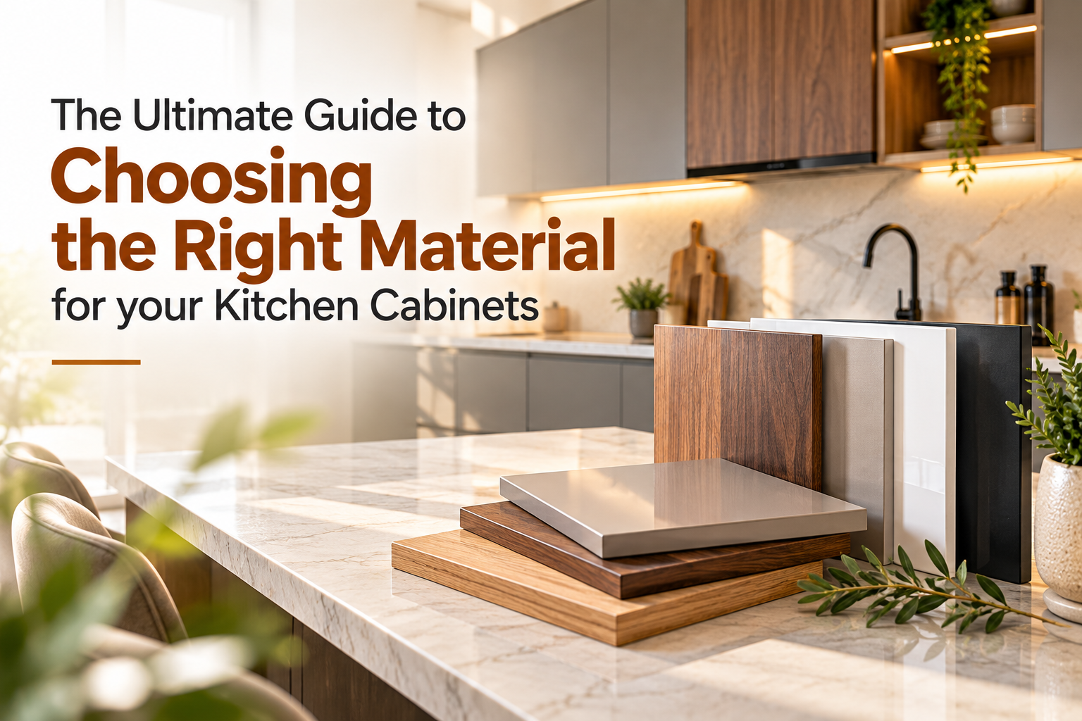 Material for kitchen cabinets